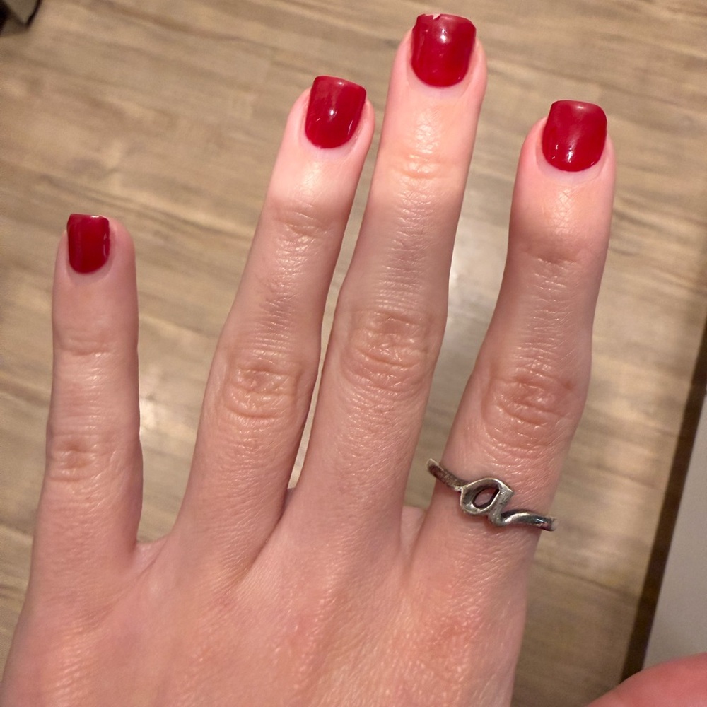 James Avery Script Initial 'a' Ring in Silver Tone - Picture 2 of 3